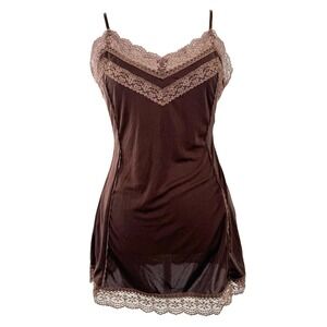 The Limited Vintage Y2K Lace Trim Cami M Fairy Grunge Coquette Dark Romantic
